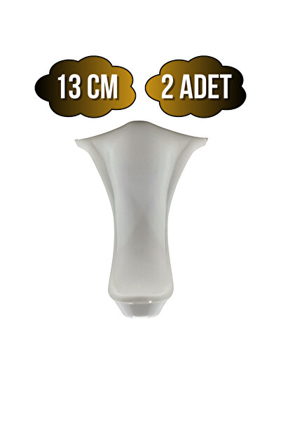 DSYapıAksesuar Picioare din plastic Lüx Lükens, alb, 13 cm, pentru mobilier, ...