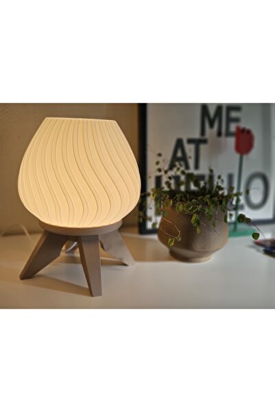 3DreaMaker İskandinav Esintili Modern 2'li Abajur Seti (Ampul, Kablo Dahil)