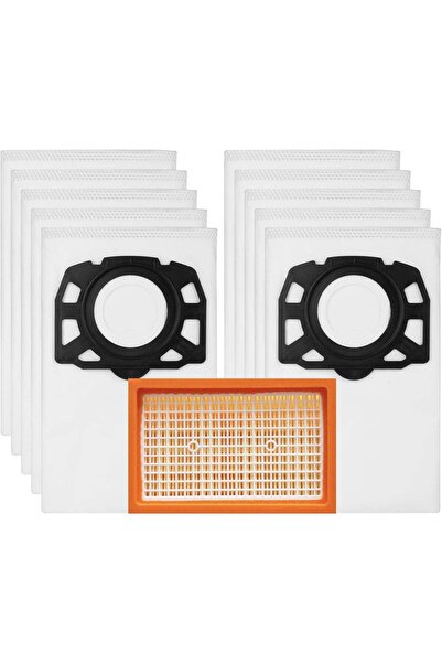 TnsAround Set de 10 saci de aspirator + filtru HEPA, material textil, pentru ...