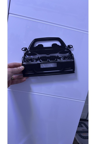 ModelAtölye 3D 3D Baskı BMW E39 Siluet Duvar Dekoru - Otomobil Koleksiyoncula...