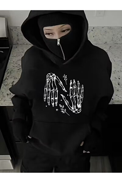 LAND MODA سترة صوفية للجنسين من Snow Masked Ninja من الصوف السميك بخيطين