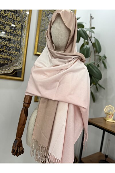 GÜMRÜKÇÜ İthal %100 Cashmere Çift Renkli Omuz Şalı
