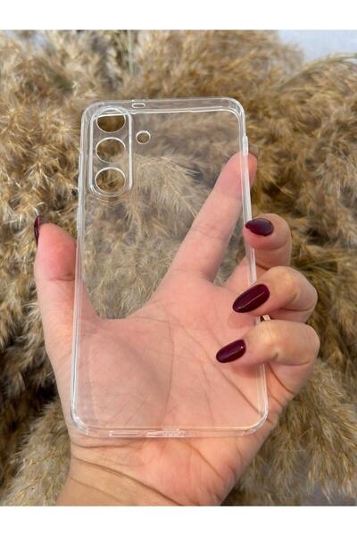 Hatreds Samsung Galaxy S25 FE Uyumlu Kamera Korumalı Şeffaf ve Esnek Tıpalı K...