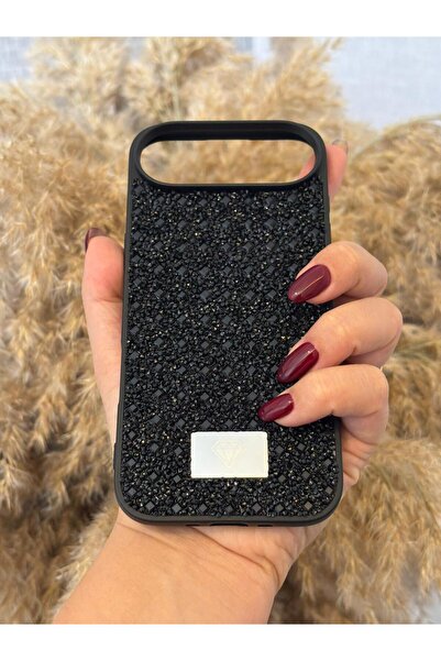 Hatreds Apple iPhone 17 Air Uyumlu Kamera Korumalı Parlak Taşlı Şık Görünümlü...