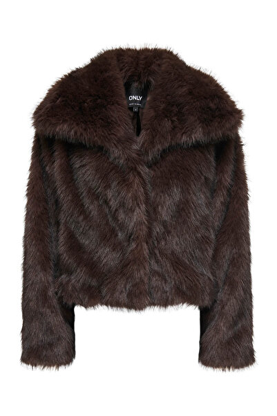 ONLY Γυναικείο μπουφάν Onldawn Life Faux Fur Brown 15348977