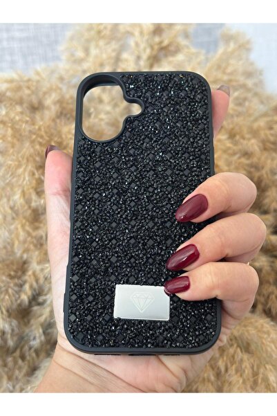 Hatreds Apple iPhone 17 Uyumlu Kamera Korumalı Parlak Taşlı Şık Görünümlü Lüx...