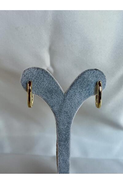 yeknova Xuping 14K Altın Rengi Klasik Zamansız Şık Kararmaz Kadın Halka Küpe