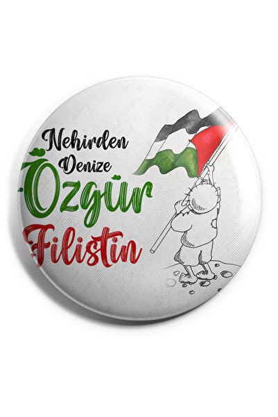 Hasbihal NEHİRDEN DENİZE ÖZGÜR FİLİSTİN İĞNELİ ROZET