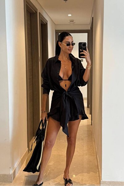 Estilo BAĞLAMA DETAYLI GÖMLEK ELBİSE