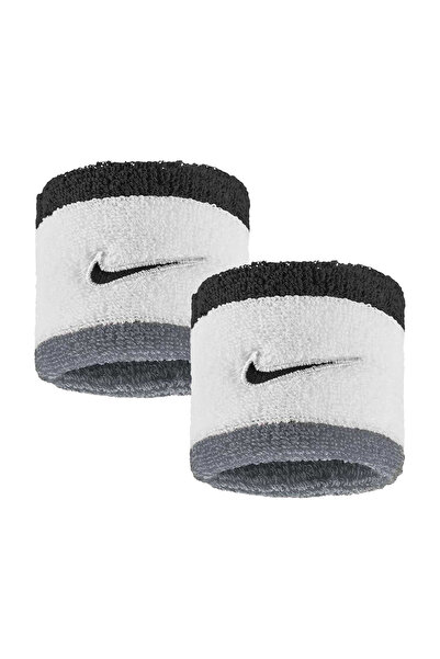 Nike Unisex Beyaz Swoosh Classic Wristbands 2pk Bileklik N.101.2405.122.os