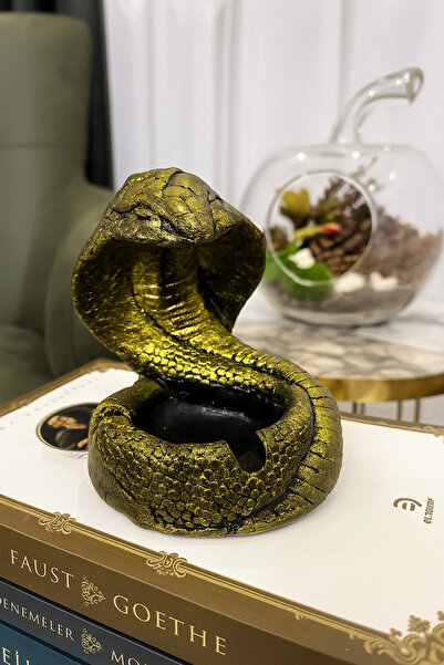 VİZARD home Kobra Figürlü Dekoratif Tütsülük / Mumluk Obje