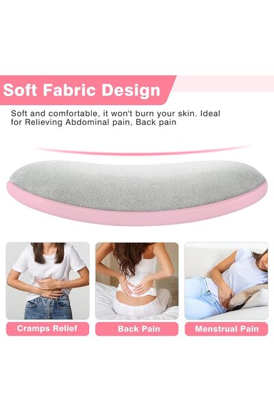 Xess Glyduny - Thermal Pads for Cramps, Period Cramp Massager, Wireless Portable Heating Pad with 6 Heat