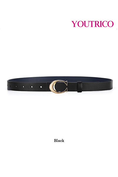 Youtrico حزام نسائي بإبزيم على شكل حرف C - حزام خصر بسيط