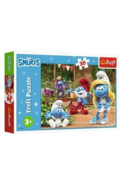 SHOPIENS Smurfs Puzzle Drum Scene (30 Pieces) - Trefl