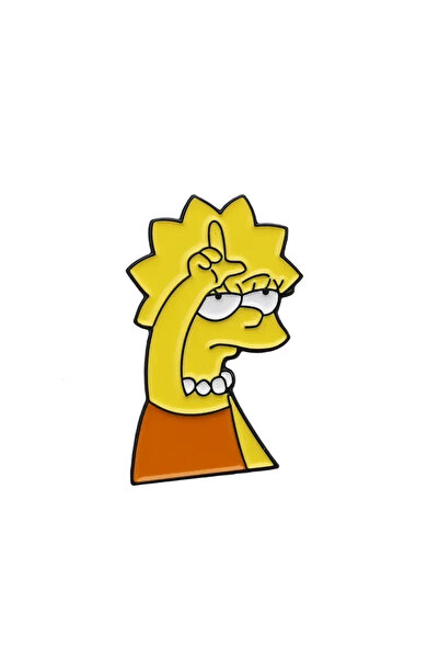 Miniso XZ1919 Funny Animation The Simpsons Brooch Homer Marge Bart Metal Badge Lapel Pin Backpack Accessori