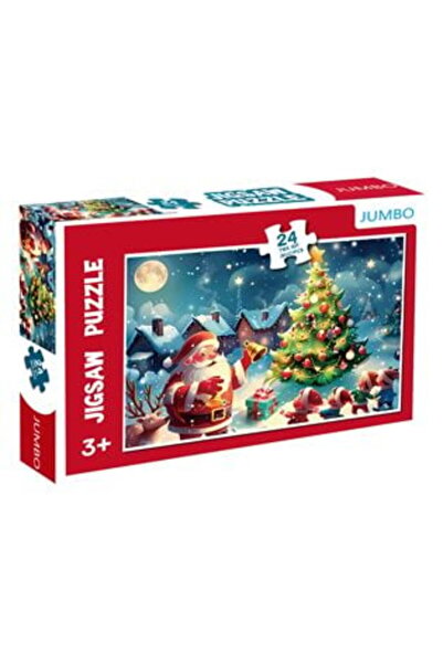 SHOPIENS Children's Puzzle with Santa Claus in a Snowy Landscape (24 pieces)