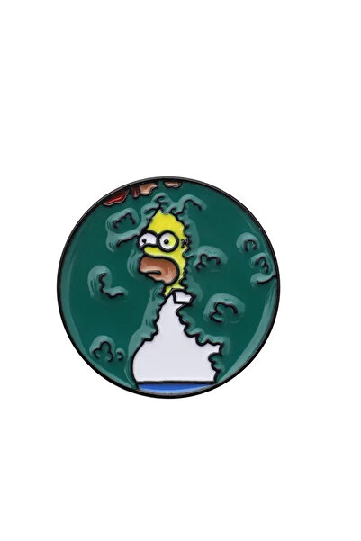 Miniso XZ1916 Funny Animation The Simpsons Brooch Homer Marge Bart Metal Badge Lapel Pin Backpack Accessori
