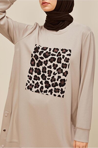 Alvina Leopard Printed Tracksuit Tunic 45921