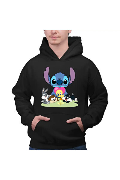 OEM Men's Hoodie Daffy Duck Stitch Bugs Bunny Tweety Old Cartoons