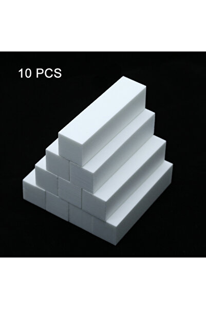 Choice أبيض - 10 قطع من مبرد أظافر الأظافر، مبرد أظافر أبيض لأدوات العناية بالأظافر