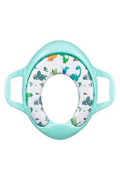 MYONNA IT & E- COMMERCE Honey Baby Toilet Reducer, Dinosaurs, Green, 41x37 cm, Side Handles