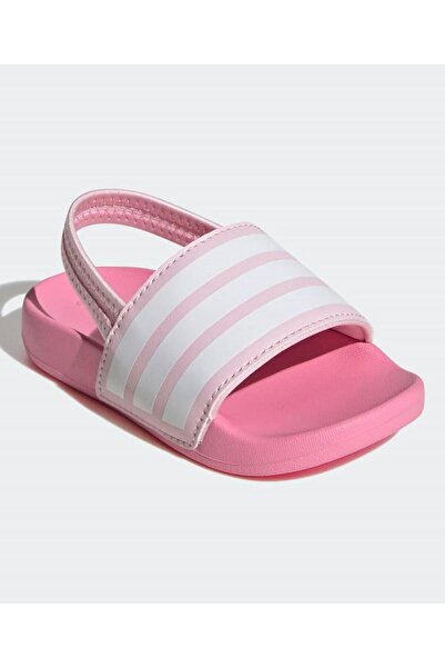 adidas Adilette Estrap Slides - Pink/Cloud White/Bliss Pink