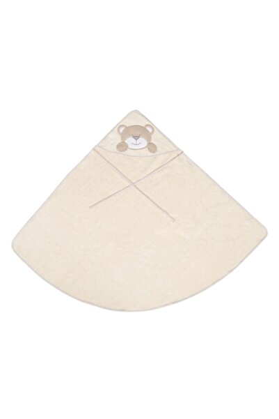 MYONNA IT & E- COMMERCE Бебешка кърпа с качулка - с дизайн на мече, памук, бе...