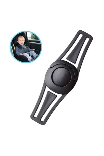 SHOPIENS Clip Siguranta Copii, Honeybaby, Ajustabil, Negru, 15x5cm, MYONNA IT...