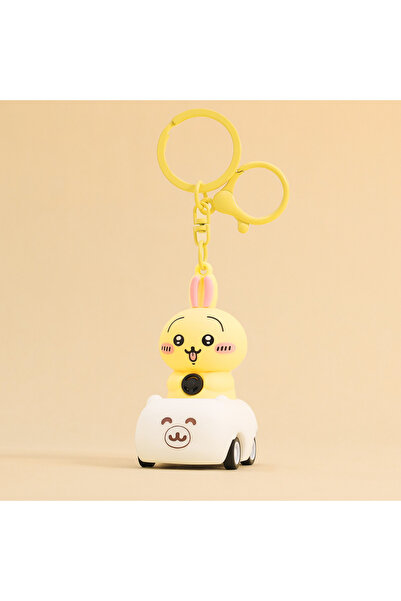 Miniso سلسلة مفاتيح دمية تشيكاوا الكرتونية من أوساجي بطول 6 سم، سلسلة مفاتيح محيطية قابلة للسحب، سلسلة مفاتيح للحقائب