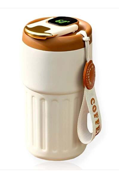 Bukela 450ml Insulated Travel Coffee Mug with Temperature Display