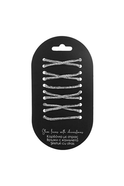 SHOPIENS Sireturi Pantofi, Culoare Argintiu, Decorate cu Strasuri, MYONNA IT & E- COMMERCE ®