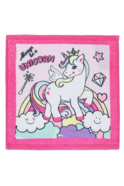 MYONNA IT & E- COMMERCE Cotton Unicorn Towel, Pink, 30x30 cm - MYONNA