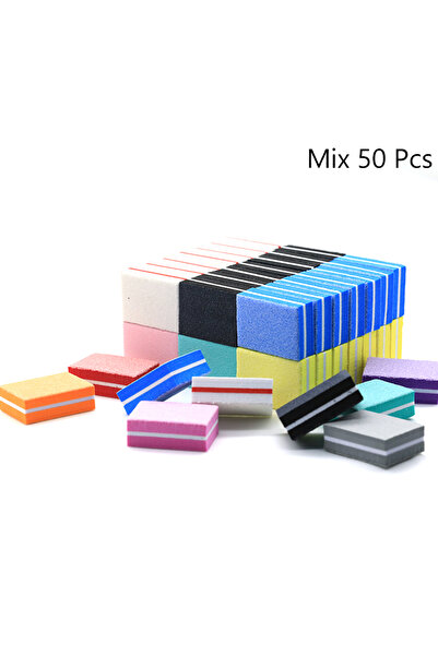 Choice مجموعة متنوعة من 50 قطعة من مبرد أظافر الأظافر، ومبرد أظافر أبيض اللون، وأداة تلميع، وأداة تلميع، وأداة تلميع لأدوات العناية بالأظافر