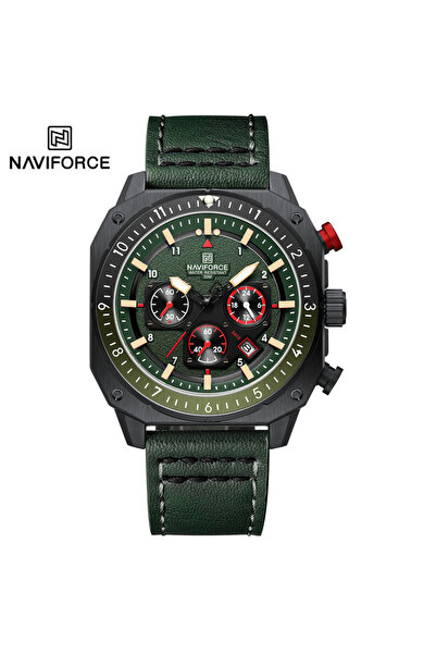 Naviforce BGNGN Sports Multifunction Waterproof Watches for Men Fashion Leather Luxury Brand Quartz