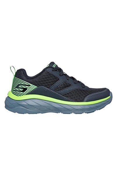 SKECHERS حذاء رياضي بدون رباط - أسود/ليموني