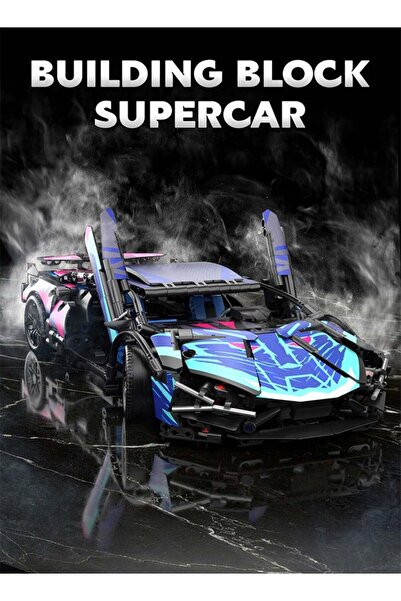 Bukela 1314-PC Super Sports Car Building Blocks Toy, 1:14 Scale