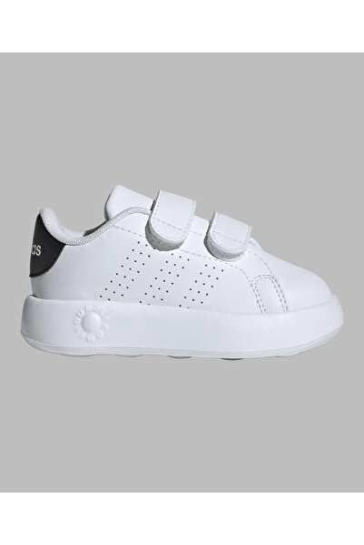 adidas Advantage Hook & Loop Strap Closure Shoes - White