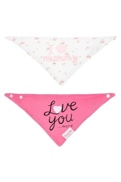 MYONNA IT & E- COMMERCE Set de 2 eșarfe tip bavetă din bumbac, cu imprimeu fl...