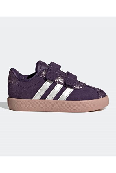 adidas VL Court 3.0 Velcro Closure Sneakers - Purple
