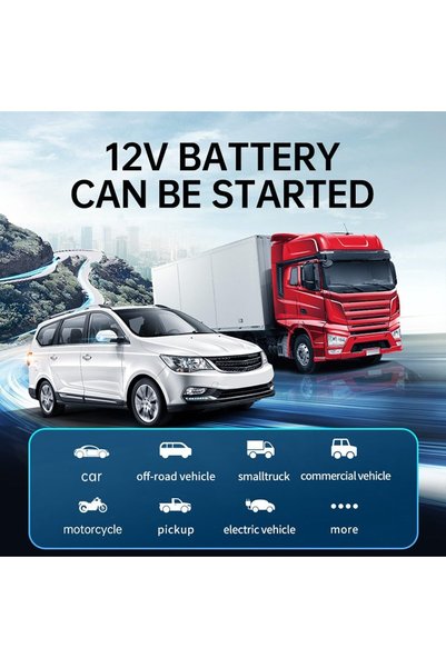 VOLO 3-in-1 6000mAh Power Bank & Car Jump Starter - 150PSI Air Blower & LED Emergency Light (2000A Starting Current)