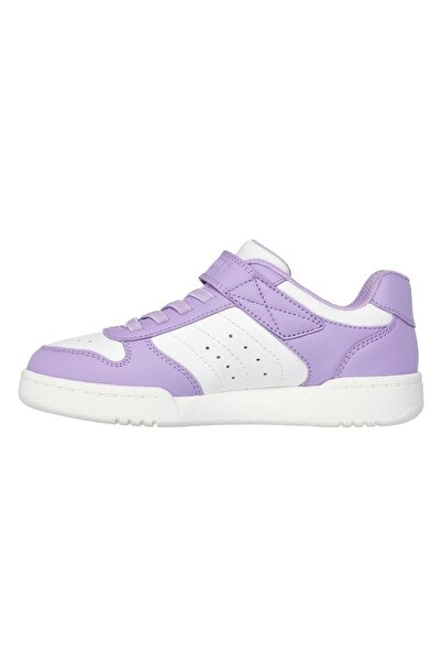 SKECHERS Quick Street Style Stride Velcro Closure Sneakers - Lavender/White