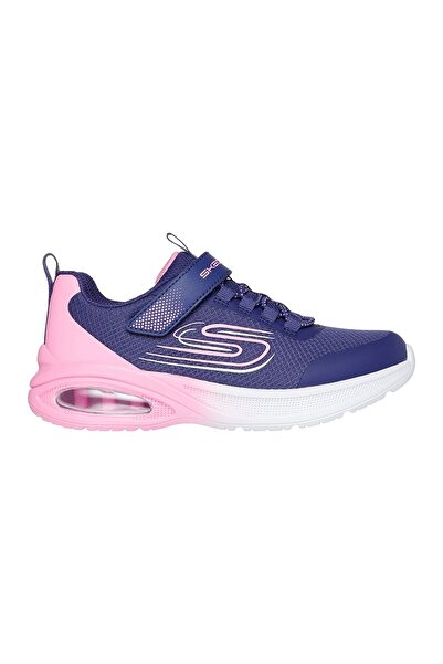 SKECHERS Microspec Max Advance Fly 3.0 Adaptive Closure Sneakers - Navy Blue & Pink