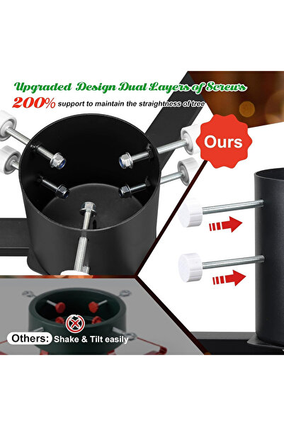 OEM Metal stand for winter holiday tree, thickness 3.8-9 cm