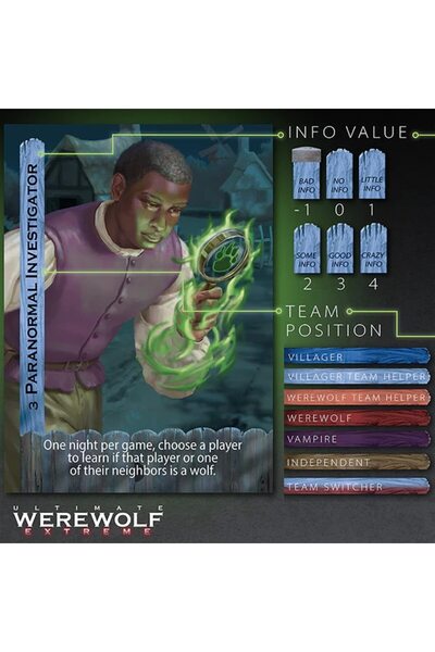 Bezier Games Ultimate Werewolf Extreme Board Game