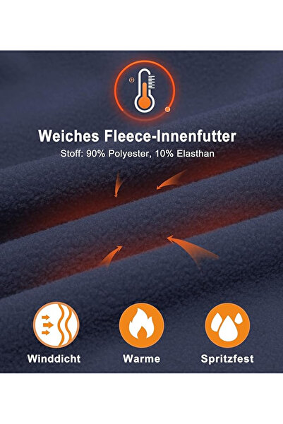 OEM Men's thermal running sports pants, blue, S