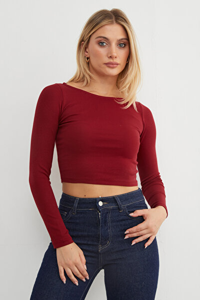 Fulla Moda Basic Boat Neck Modal Bodysuit