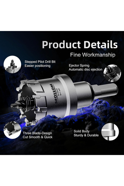 OEM Core drill for steel, plastic, iron, copper, brass 172 cm