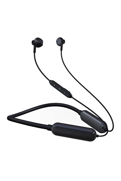 trands سماعة TR-BT874 لاسلكية داخل الأذن مع رباط حول الرقبة باللون الأسود