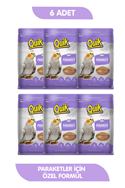 Quik 6lı Set Paraket Yemi Yenilenen Formül 750 gr