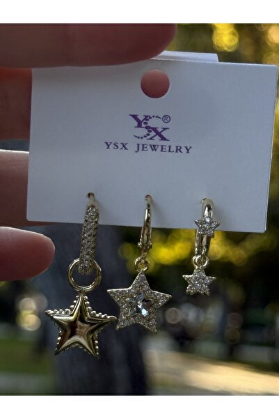 staınless steel Yıldız Küpe Seti